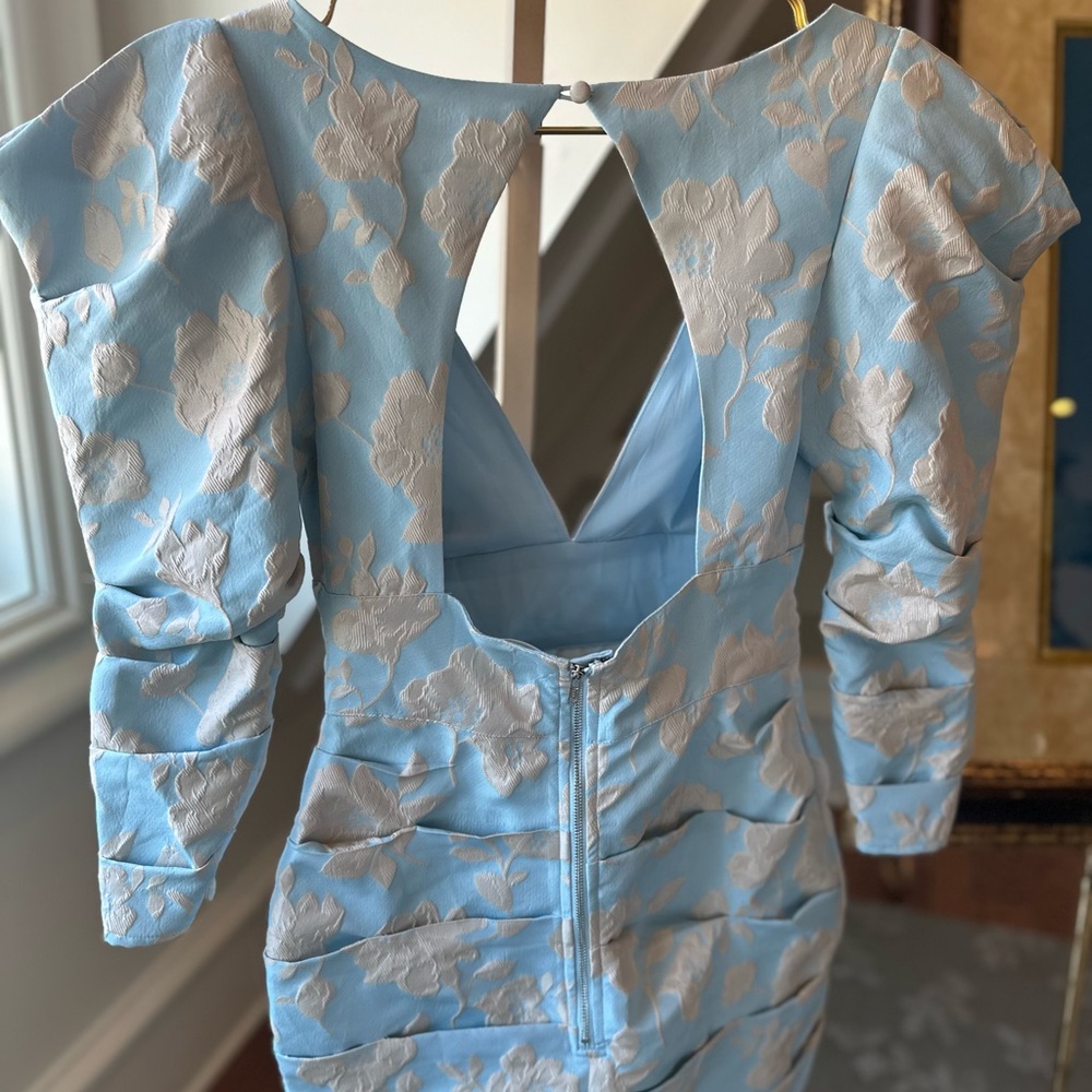 Light Blue Floral Mini dress by For Love & Lemons size xs - Picture 2 of 3